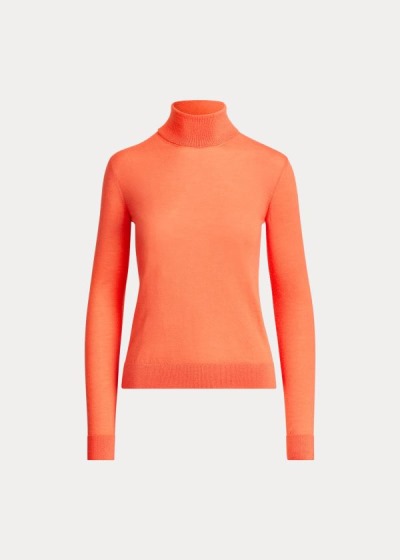 Ralph Lauren Cashmere Turtleneck Striktrøje Dame Danmark (CYXDF3562)